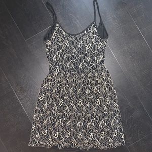 black lace dress